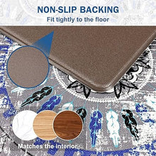 Sets of 2 Cushioned Anti-Fatigue Kitchen Rugs Non Slip Memory Foam Kitchen Mats and Rugs Waterproof Kitchen Floor Comfort Mats, 17'' x 47'' + 17'' x 30'', Brown