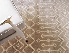 Geometric Kasbah Trellis Collection Rug – 2' X 10' Runner Beige Low Pile Rug