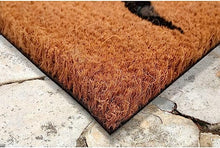 Natura Three Dogs Natural Outdoor Welcome Coir Door Mat, 1 ft 6 in x 2 ft 6