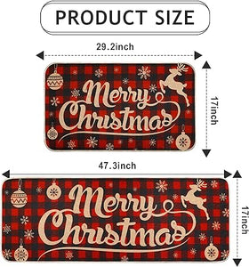 Non-Slip and Washable Xmas Welcome Mat