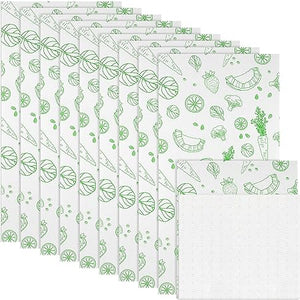 10 Pcs Absorbent Nonadhesive Refrigerator Liners, (Cool,12 x 24 Inch)