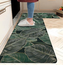 Anti Fatigue Coastal Rugs Beach Theme Fish Pattern Waterproof Non-Slip Ergonomic Comfort Standing Mat for Sink Laundry Bedroom,17.3 x28+17.3 x 47 Inch, PVC, Blue