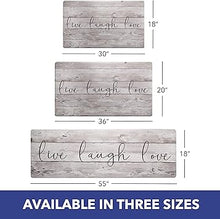 Living Anti-Fatigue Kitchen Mat For Floor, Stain Resistant, Easy Wipe Clean, 1/2 Inch Thick, 18" x 30", Beige