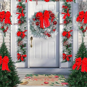 Christmas Doormat Winter Home Door Decorations, Non-slip Welcome