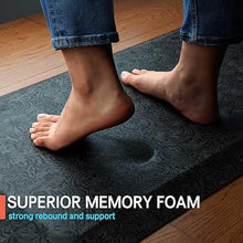 2 Packs Anti Fatigue Mat Thick Cushioned Standing Stain Resistant, Non-Slip Floor Mat (20" x 32", Black)