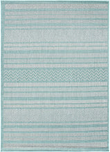 Contemporary Bohemain Stripes Flatweave Indoor/Outdoor Rug Yellow