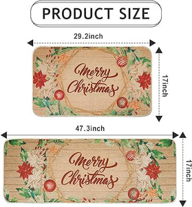 Non-Slip and Washable Xmas Welcome Mat