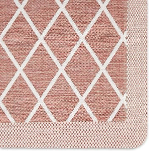 Miles Modern Diamond Anti-Fatigue Air-Infused Kitchen Mat, Beige, 19.6"x32"