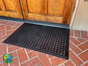 Anti Fatigue Rubber Floor, Restaurant Kitchen Drainage, Durable Non-Slip Bar, Utility Indoor Outdoor Wet Area Mat  - 24" x 36"