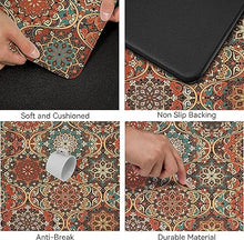 Retro Farmhouse Kitchen Mats for Sink,Cushioned Anti-Fatigue Comfort Kitchen Waterproof Non-Skid,Laundry Area Rugs Runner 17.3"x28"+17.3"x47"