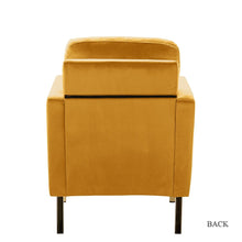 Valentina Modern Upholstered Accent Armchair with Gold Legs Set of 2