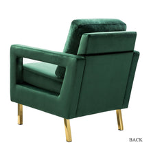 Valentina Modern Upholstered Accent Armchair with Gold Legs Set of 2