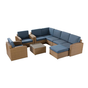 Ennedi Modern Alalakh 8 - Person modular Seating Group with Cushions