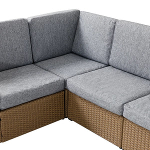 Ennedi Modern Alalakh 8 - Person modular Seating Group with Cushions