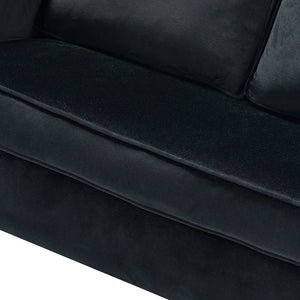 Clos 51'' Modern Upholstered Sofa with Golden Legs