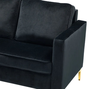 Clos 51'' Modern Upholstered Sofa with Golden Legs