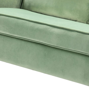 Clos 51'' Modern Upholstered Sofa with Golden Legs