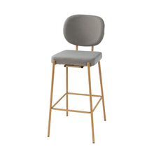 Duardo Modern Bar Stool with Metal Legs Set of 2