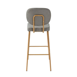 Duardo Modern Bar Stool with Metal Legs Set of 2