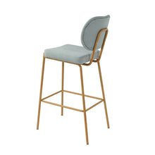 Duardo Modern Bar Stool with Metal Legs Set of 2