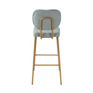 Duardo Modern Bar Stool with Metal Legs Set of 2