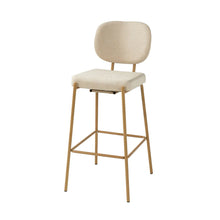 Duardo Modern Bar Stool with Metal Legs Set of 2