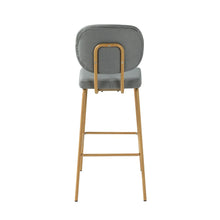 Duardo Modern Bar Stool with Metal Legs Set of 2