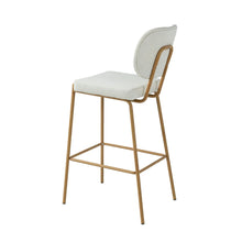 Duardo Modern Bar Stool with Metal Legs Set of 2