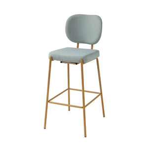 Duardo Modern Bar Stool with Metal Legs Set of 2