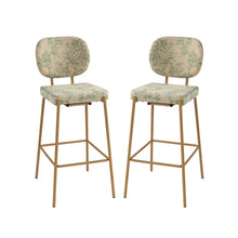 Duardo Modern Bar Stool with Metal Legs Set of 2