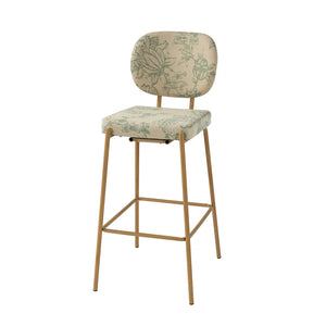 Duardo Modern Bar Stool with Metal Legs Set of 2