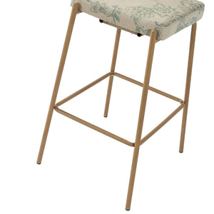 Duardo Modern Bar Stool with Metal Legs Set of 2