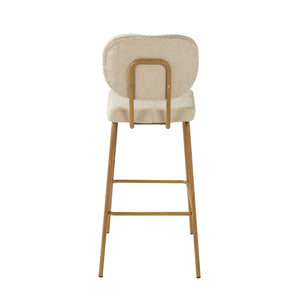 Duardo Modern Bar Stool with Metal Legs Set of 2