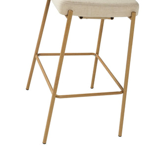 Duardo Modern Bar Stool with Metal Legs Set of 2