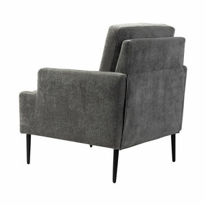 Eckhard Mid-century Modern Upholstery Accent Chair with Metal Legs