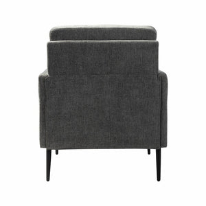 Eckhard Mid-century Modern Upholstery Accent Chair with Metal Legs