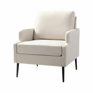 Eckhard Mid-century Modern Upholstery Accent Chair with Metal Legs