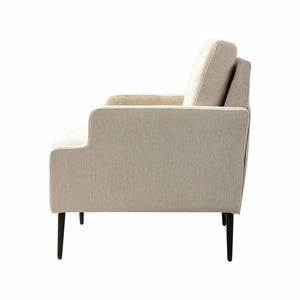 Eckhard Mid-century Modern Upholstery Accent Chair with Metal Legs