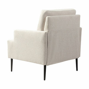 Eckhard Mid-century Modern Upholstery Accent Chair with Metal Legs