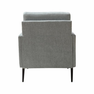 Eckhard Mid-century Modern Upholstery Accent Chair with Metal Legs