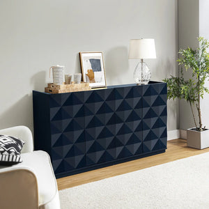 Edith 60" Modern Sideboard with Geometric Patterns