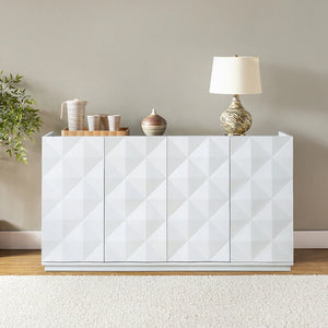 Edith 60" Modern Sideboard with Geometric Patterns