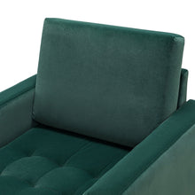 Elastus Modern Comfy Velvet Club Chair with Chic Metal Legs