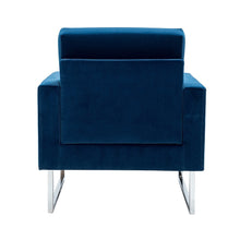 Elastus Modern Comfy Velvet Club Chair with Chic Metal Legs