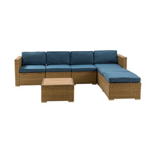 Estado Modern Rattan 6-Person Outdoor Conversation Sets with Cushions