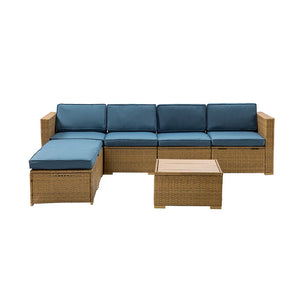 Estado Modern Rattan 6-Person Outdoor Conversation Sets with Cushions