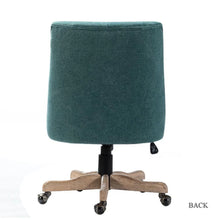 Estelle Swivel Tufted Task Modern Office Chair with Wood Base