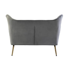 Eusebio Upholstered 50" Modern Curved Wingback Loveseat with Tufted Back