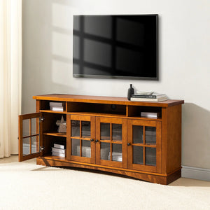 Fiona Modern Storage TV Stand with Adjustable Shelves