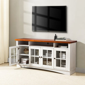 Fiona Modern Storage TV Stand with Adjustable Shelves